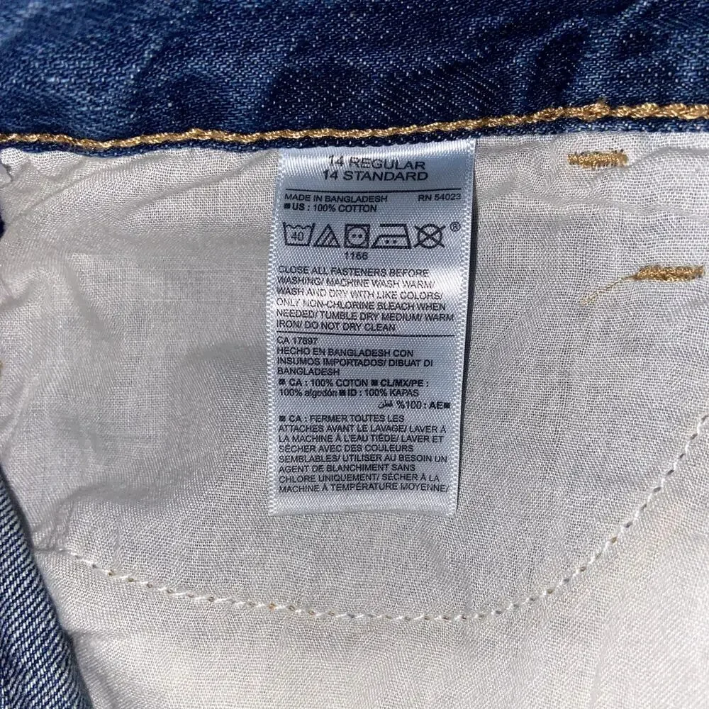 Old Navy Denim Shorts Girls Size 14 Cuff Hem NWT *